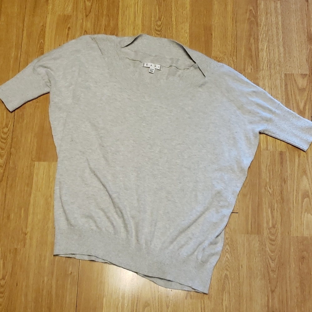 Cabi #200 silk blend Lounge Sweater gray XXS